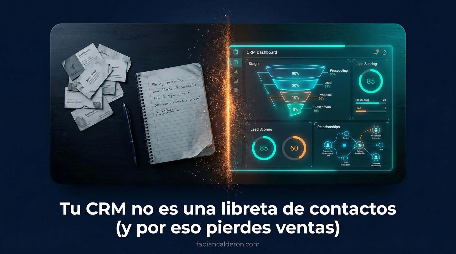Tu CRM no es una libreta de contactos (y por eso pierdes ventas)
