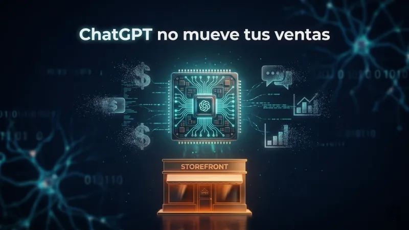 Por qué ChatGPT no está moviendo tus ventas (y la culpa no es del prompt)