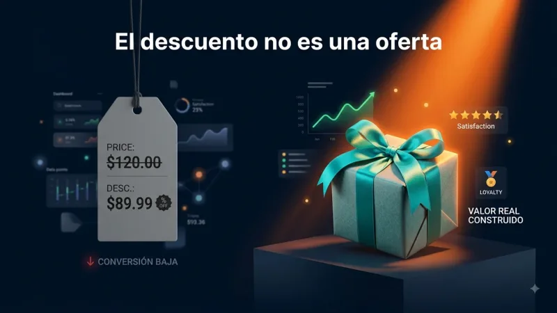 El descuento no es una oferta (y por eso no despegas)